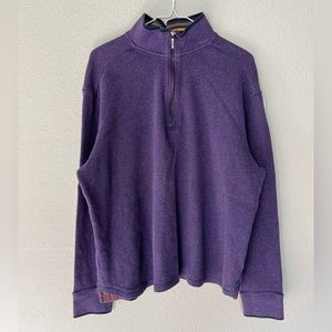Purple Robert graham 1/4 zip